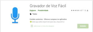 Gravador de Voz Fácil